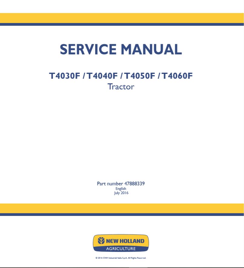 New Holland T4030f   T4060f Service Manual478883391