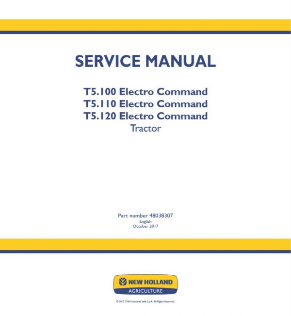 New Holland T5100 T5120 Electro Command Service Manual1
