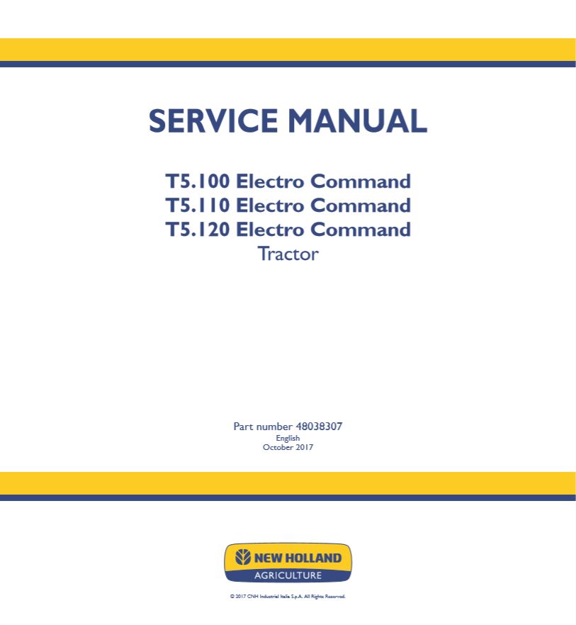 New Holland T5100 T5120 Electro Command Service Manual1