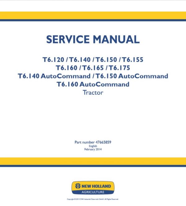 New Holland T6120   T6160 Autocommand Service Manual476658591