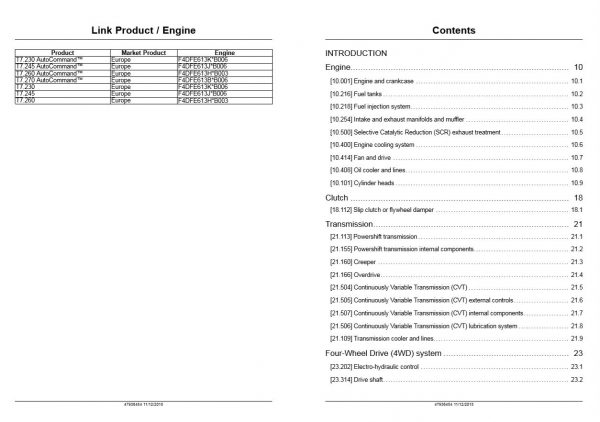 New Holland T7230   T7270 Autocommand Service Manual479364543