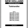 New Holland Telehandler LM1340 1343 1345 1443 1445 1743 Turbo Service ManualEN