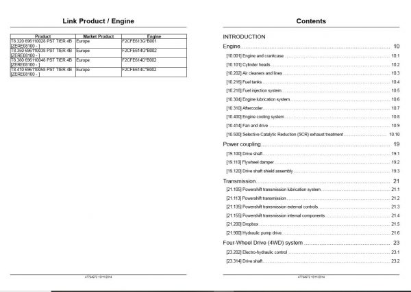 New Holland Tractor T8320   T8410 Service Manual477949722