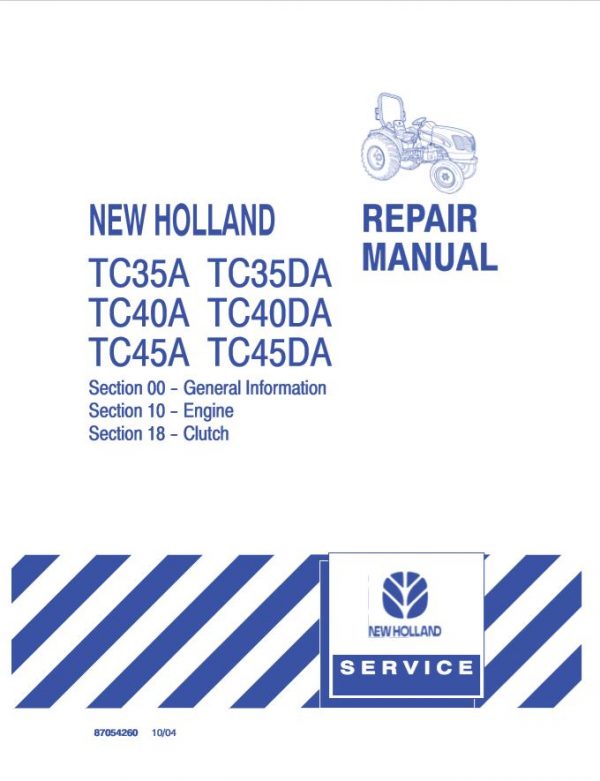 New Holland Tractor Tc35a   Tc45da Service Manual1