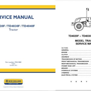New Holland Tractor Td4020f   Td4040f Service Manual2
