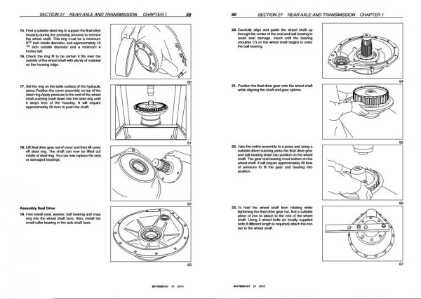 New Holland Tractor Td5010   Td5050 Service Manual84176561bA43