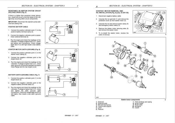 New Holland Tractor Td60d Td95d Service Manual876164234