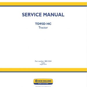 New Holland Tractor Td95d Hc Service Manual480132641