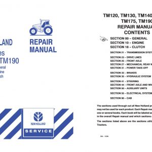 New Holland Tractor Tm120   Tm190 Service Manual2