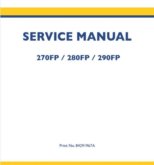 New Holland Varifeed270fp 280fp 290fp Service Manual1