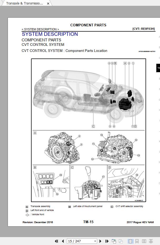 Nissan Rogue Hybrid 2017-2020 Service Repair Manual