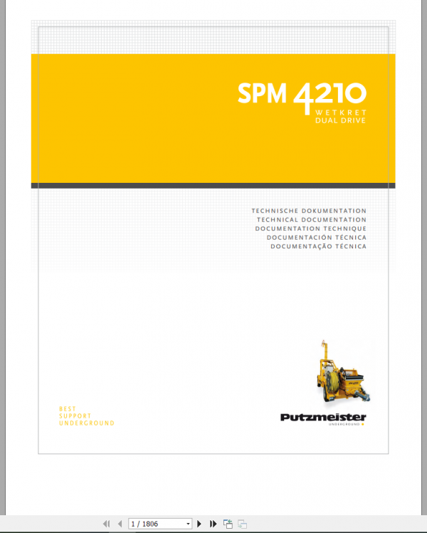 Putzmeister SPM 4210 Wetkret Technical DocumentationEN 1