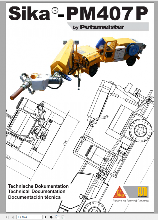Putzmeister Sika PM407P Technical DocumentES 1WX7aV