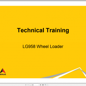 Sany Wheel Loader LG958 Technical TrainingEN 1