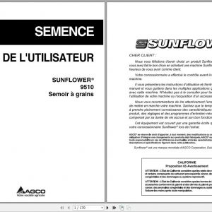 Sunflower EU Seeing 9510 GRAIN DRILL Operator Manual9971238SNBFR 1