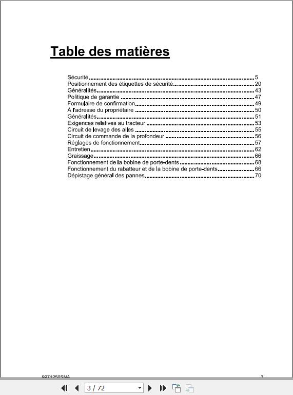 Sunflower EU Tillage 4610 4630 DISC RIPPER Operator Manual9971250SNAFR 2