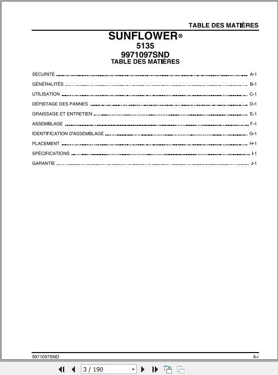 Sunflower EU Tillage 5135 Operator Manual9971097SNDFR 2