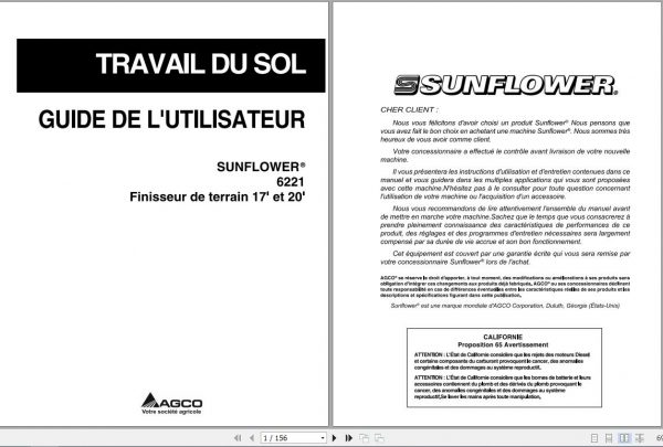 Sunflower EU Tillage 6221 Operator Manual9971234SNCFR 1
