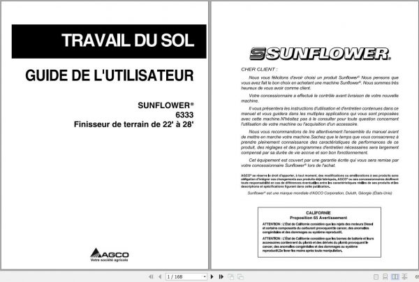 Sunflower EU Tillage 6333 Operator Manual9971235SNFFR 1