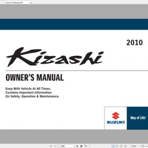 Suzuki Kizashi 2009 2016 Workshop Manual 1