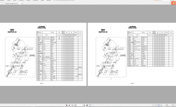 TAILIFT Series FD FG 18 Z20 Z25 Z30 Z35 Z Parts List 3