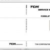TCM Forklift FHDG1535 T3S Service ManualSEF 0F7BE 1