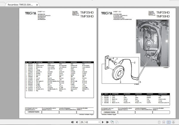TECNAYALE Recambios TMPTMSTMCTMRTMO Parts Catalogs 4