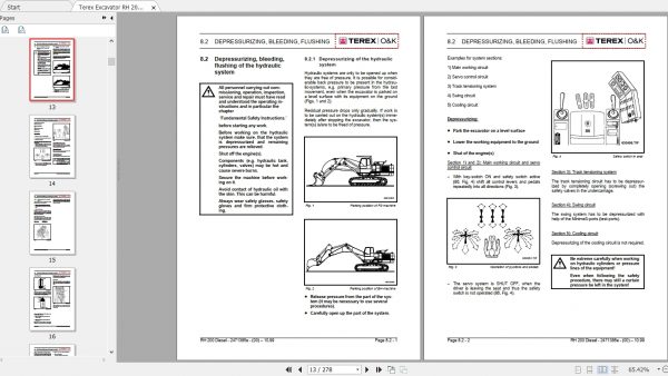 Terex Excavator RH 200 Technical Handbook 3