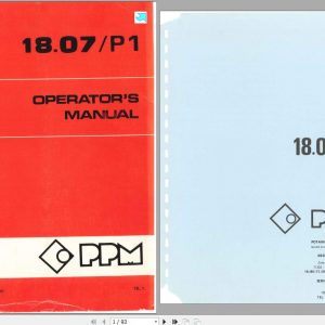 Terex PPM Crane 1807 Operators ManualH1744005EN 1