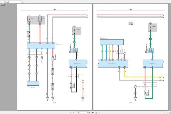 Toyota RAV 4 2008 Electrical Wiring Diagram 1