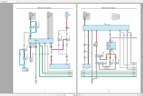 Toyota RAV 4 2013 2017 Electrical Wiring Diagram 3