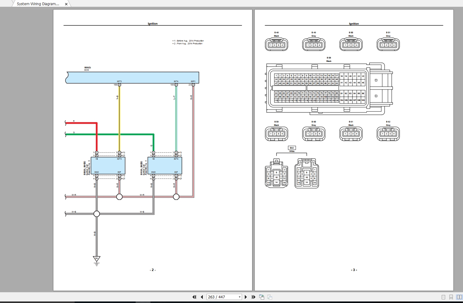 Toyota Venza [2014.08] Electrical Wiring Diagram