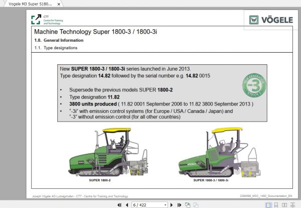Vogele M3 Super S1800 3 S1800i 3 Training Manual 2