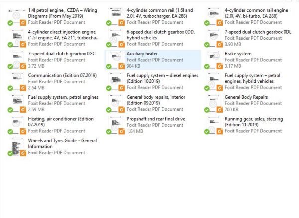 Volkswagen Passat 2019 2020 CBCB2CB5 Workshop Manuals 4