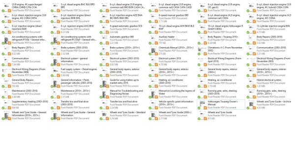 Volkswagen Touareg 2003 2017 Workshop Manuals EWD 1