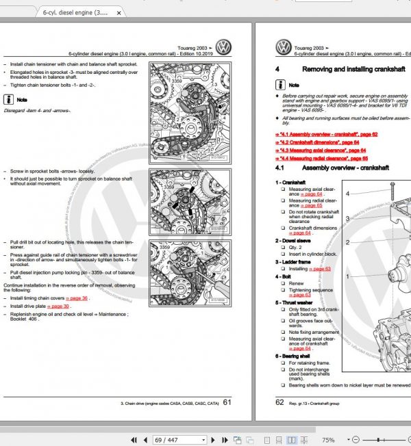 Volkswagen Touareg 2003 2017 Workshop Manuals EWD 3
