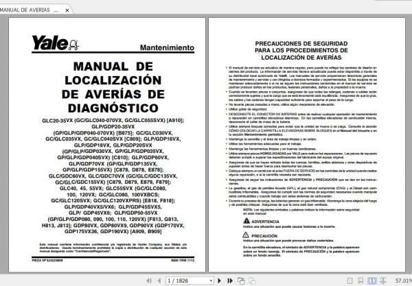 YALE Forklift Some Models Service Bulletins CDs 1