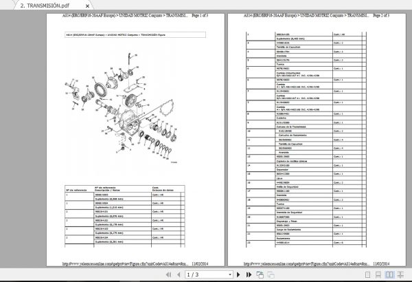 Yale Forklift ERCERP16 20AAF A814 Parts ManualES2014 2