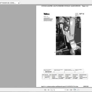 Yale Forklift MP18 2008 Parts Manual524148910 1