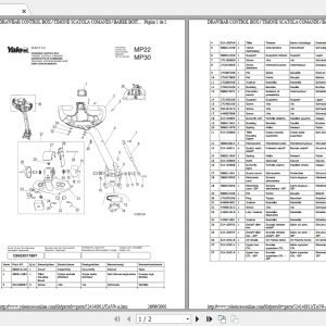 Yale Forklift MP22 MP30 2008 Parts Manual524148911 2