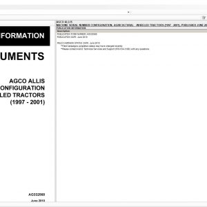 AGCOAllisNAAGNorthAmerica2020PartBookServiceBulletins 1