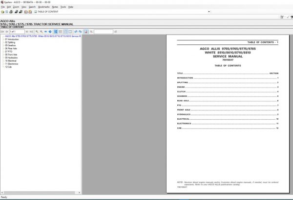 AGCOAllisNAAGNorthAmerica2020PartBookServiceBulletins 3