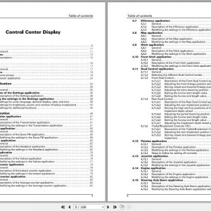 AGCO NA North America Control Center Display Operator Instruction Book Agcona18B1L9