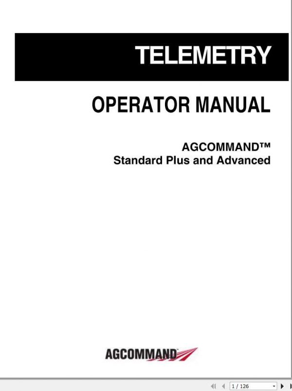 AGCO AgCommand Telemetry Operator Manual 1