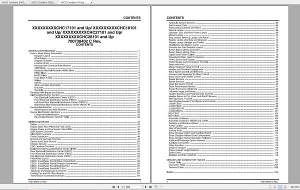 AGCO Combine Wiring Diagrams 3
