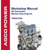 AGCO POWER 4th Generation Medium Duty Engines Workshop Manual79036195A 1IX3a