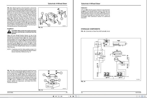Ag Chem 864 1064 GATORTRAK 4WS Service ManualAG727569 2