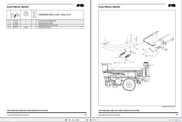 Ag Chem Air Spreader 2 Bin 4 Bin Terragator System Repair Time ScheduleAG331629A 3