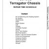 Ag Chem TG8400B TerraGator Chassis Repair Time Schedule568642D1D 1