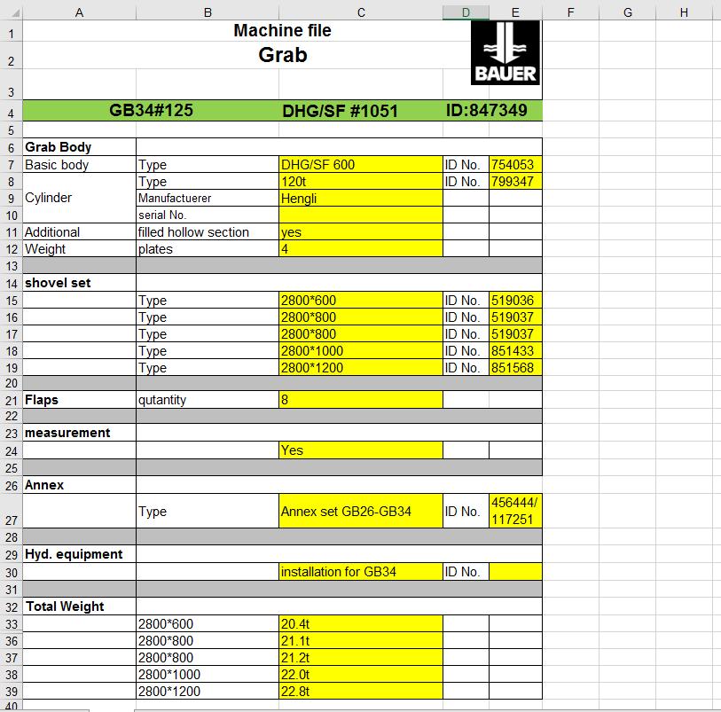 BAUER GB34 0125 Machine Files 1